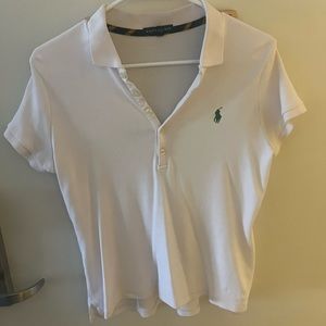 White Girls Polo Shirt: Size Large